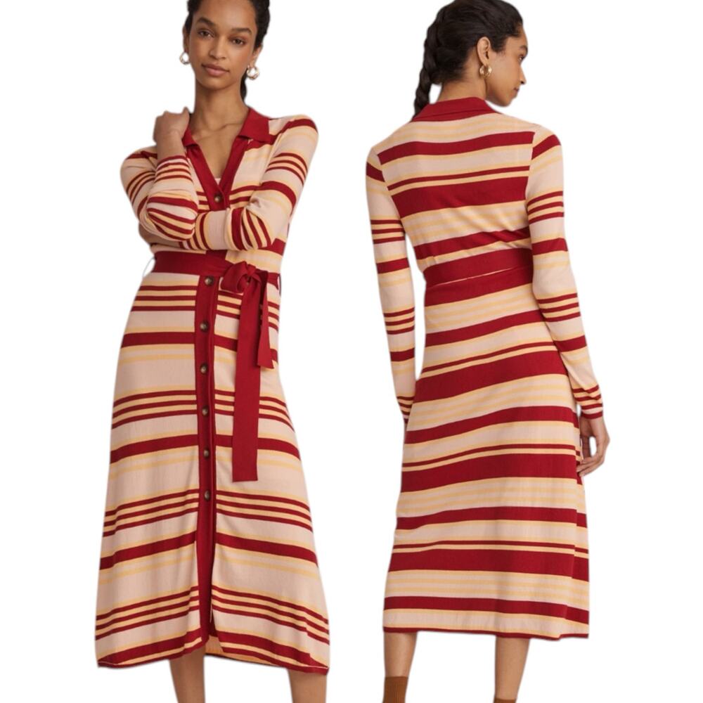 Anthropologie Maeve Sweater Maxi Shirtdress